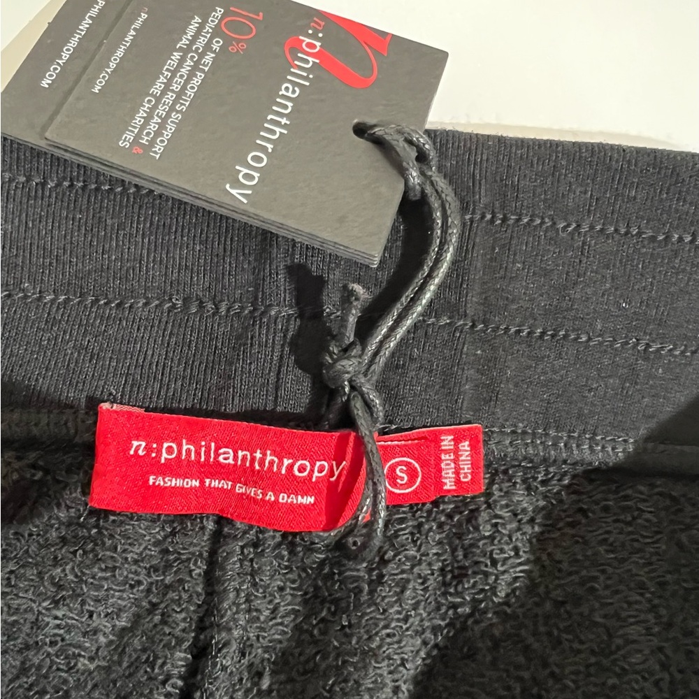 n:PHILANTHROPY Matador Black Joggers with Gold Stripes NWT - Picture 5 of 12